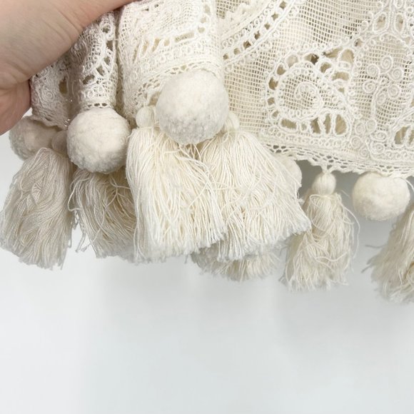 Alexis 100% Cotton Floral Embroidery Peasant Maxi Dress - Picture 7 of 10